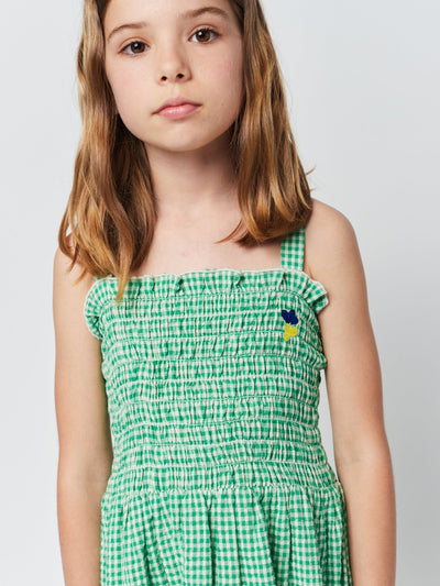 Green Vichy Strap Dress by Bobo Choses - Petite Belle
