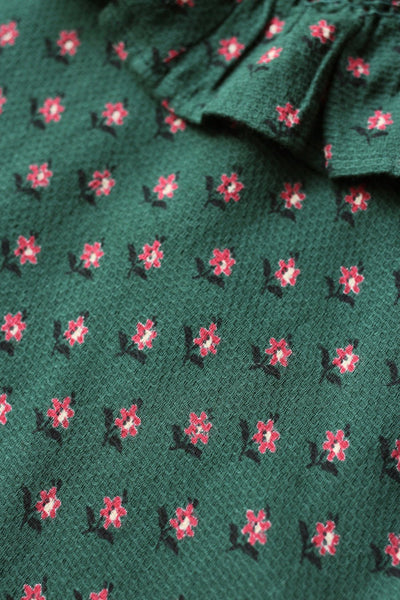 Handsmock Collar Blouse in Provencal Print by Bonjour Diary - Petite Belle