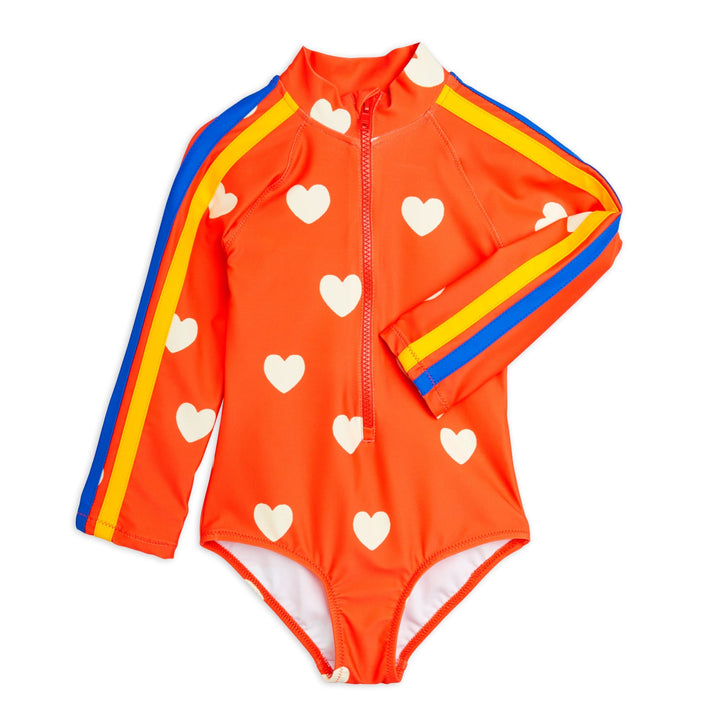Hearts Long Sleeves Swimsuit by Mini Rodini - Petite Belle