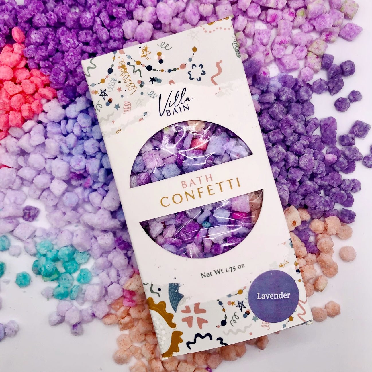 Lavender Bath Confetti by Villa Bain - Petite Belle