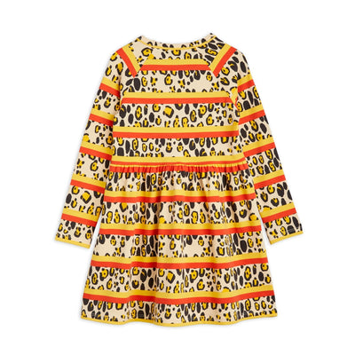 Leopard Stripe Long Sleeves Dress by Mini Rodini - Petite Belle