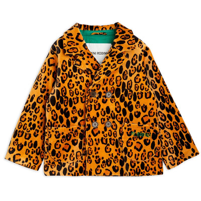 Leopard Velvet Blazer by Mini Rodini - Petite Belle