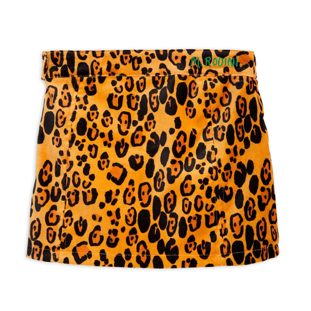 Leopard Velvet Skirt by Mini Rodini - Petite Belle