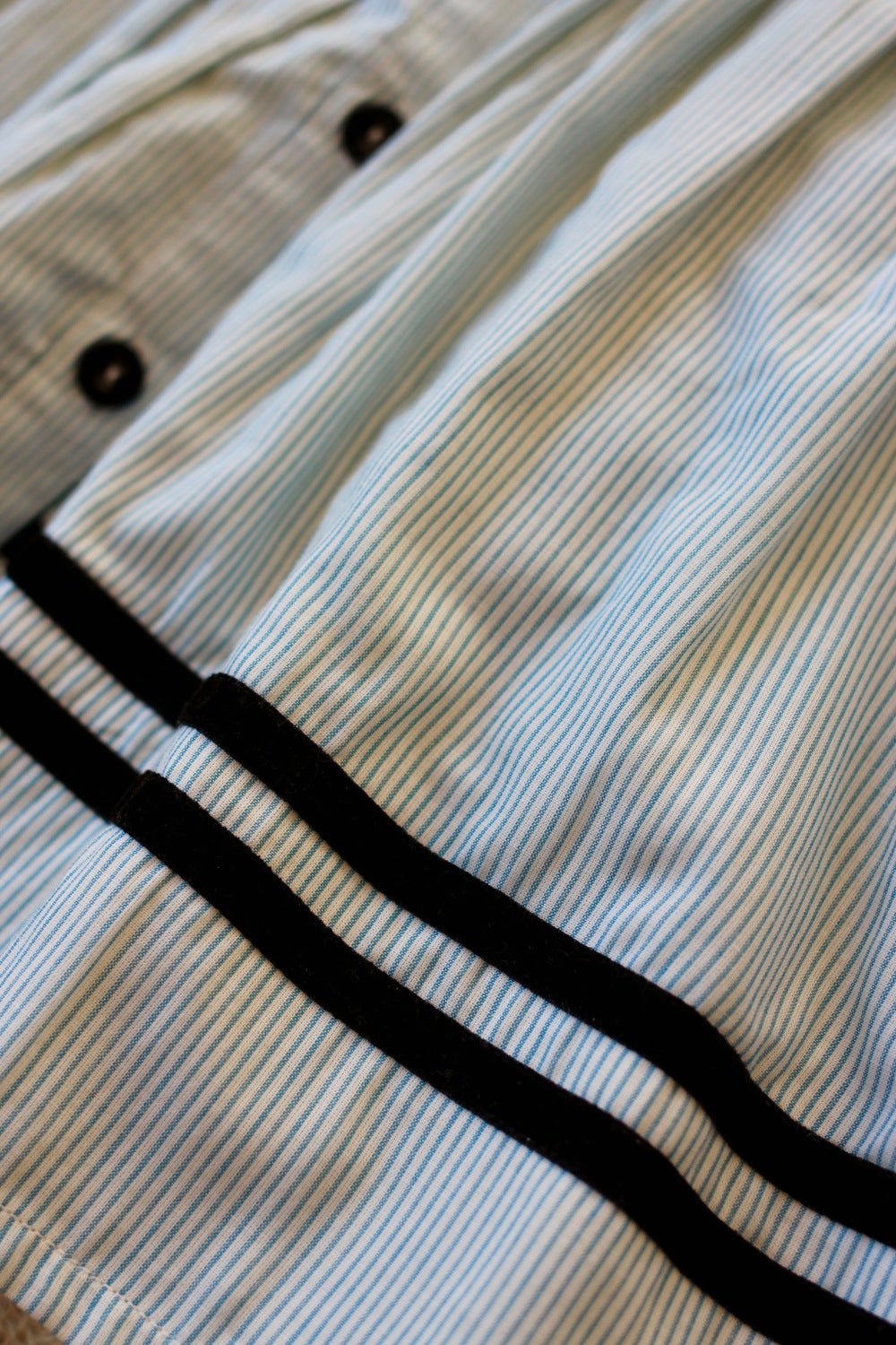 Light Blue Stripe Tunique by Bonjour Diary - Petite Belle