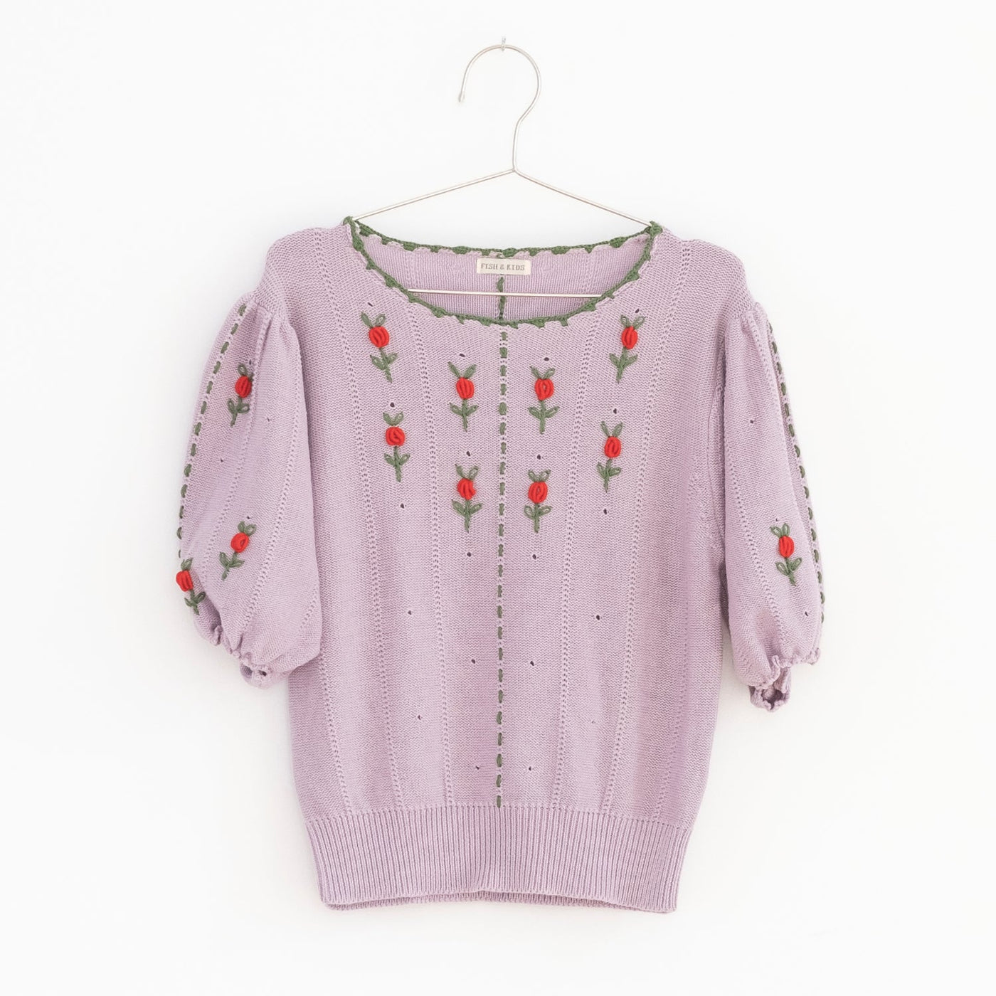 Lilac Balloon Sleeves Top by Fish & Kids - Petite Belle