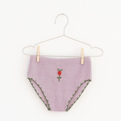 Lilac Flowers Knit Shorties by Fish & Kids - Petite Belle