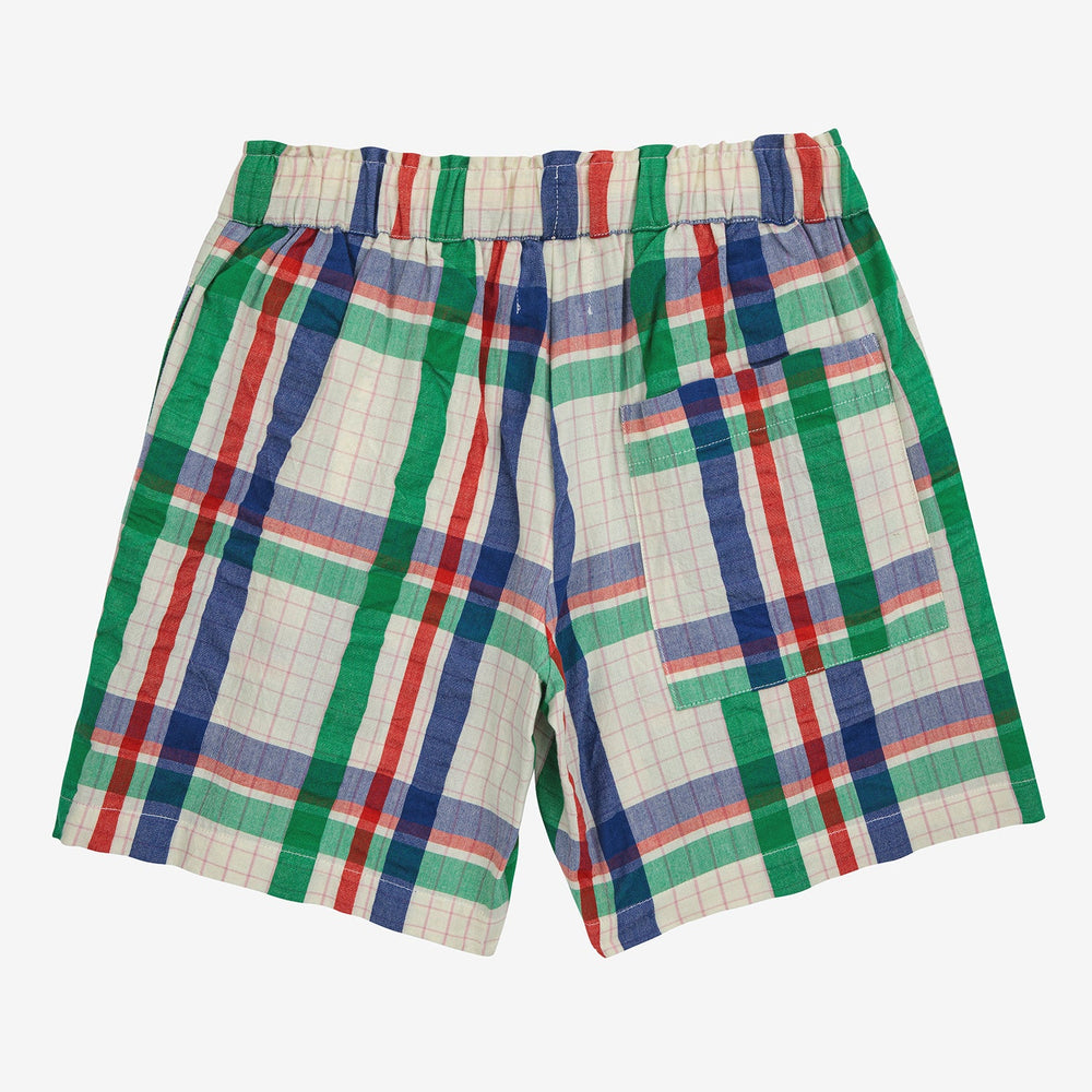 Madras Checks Woven Bermuda Shorts by Bobo Choses - Petite Belle