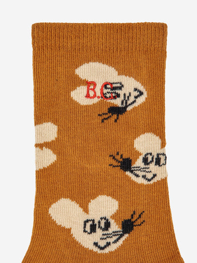 Mouse All Over Long Socks by Bobo Choses - Petite Belle