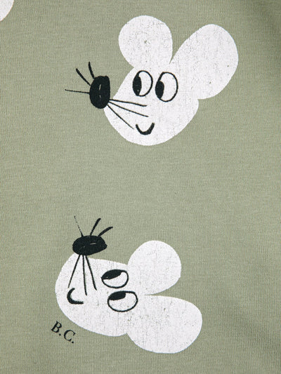 Mouse All Over Turtleneck T-Shirt by Bobo Choses - Petite Belle