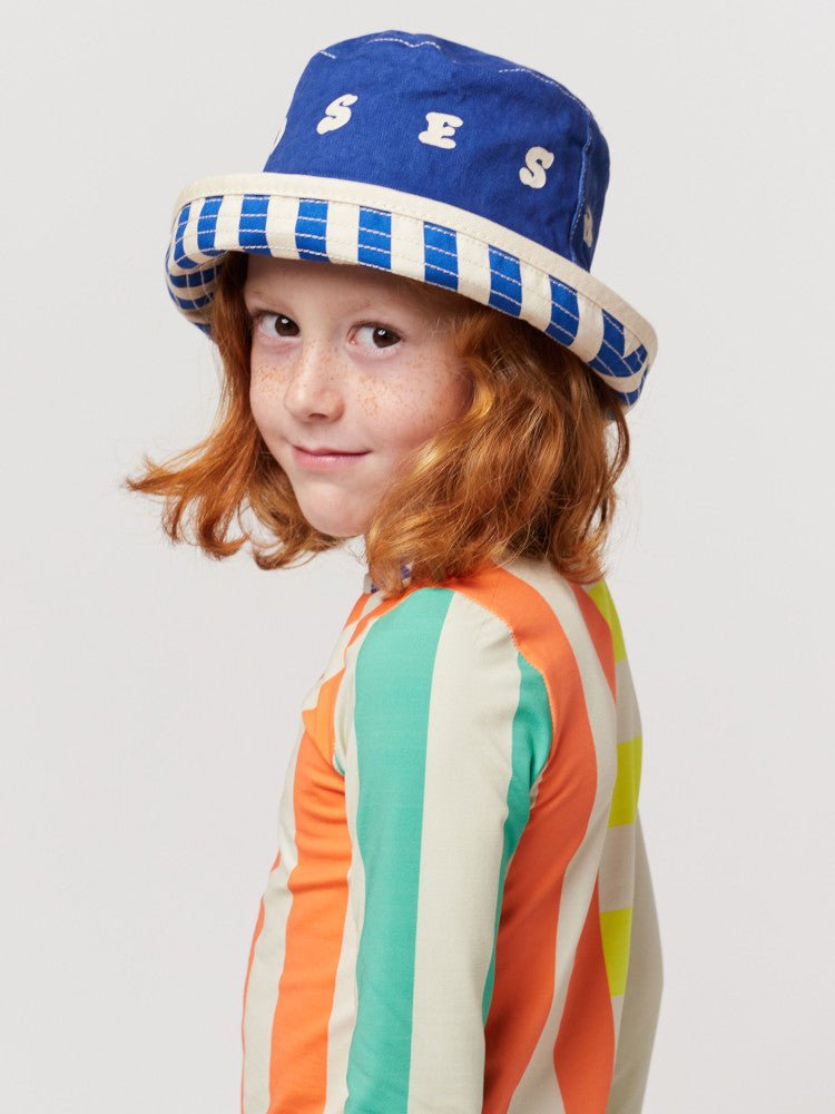 Multicolour Stripes Reversible Hat by Bobo Choses - Petite Belle