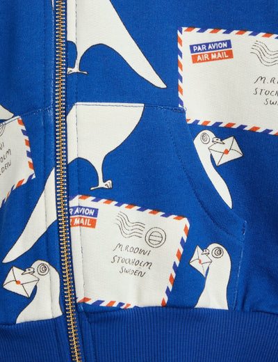 Pigeons Zip Hoodie by Mini Rodini - Petite Belle