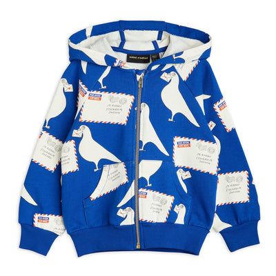 Pigeons Zip Hoodie by Mini Rodini - Petite Belle