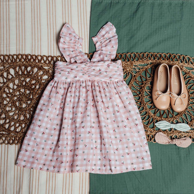 Pink Flower Dress by Birinit Petit - Petite Belle