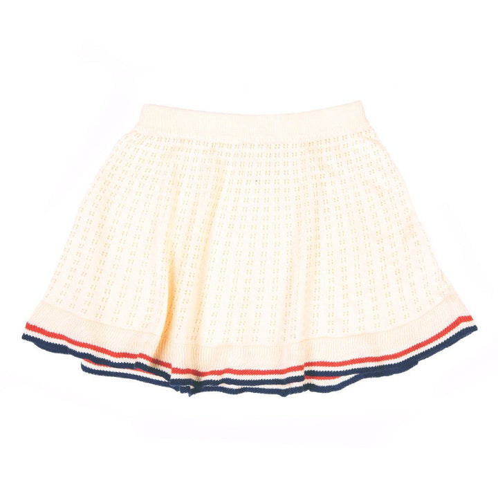 Pointelle Skirt Cream by Knit Planet - Petite Belle
