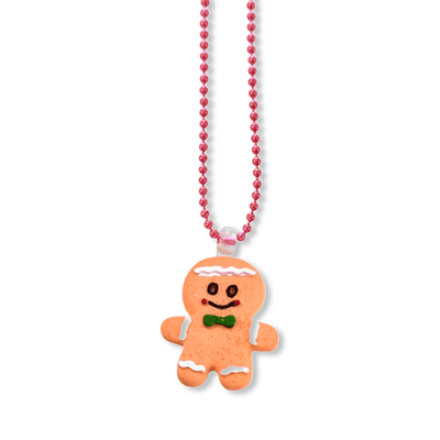 Pop Cutie Holiday Gingerbread Necklace - Petite Belle