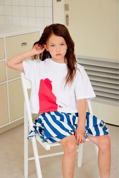 *PRE-ORDER* Paint Tee in White by Momohanipopo - Petite Belle