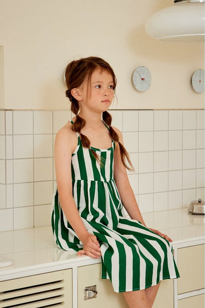 *PRE-ORDER* Stripe Linen Sleeveless Dress by Momohanipopo - Petite Belle
