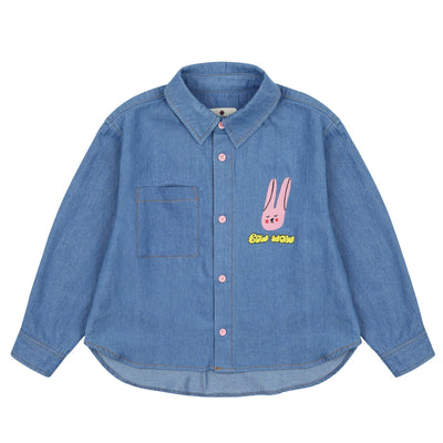 Rabbit Denim Shirt by Jelly Mallow - Petite Belle