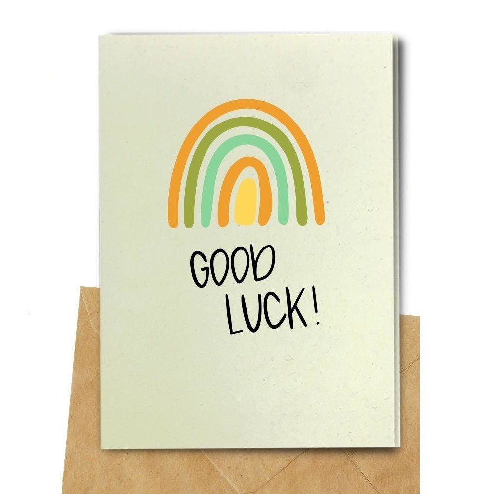 Rainbow Good Luck Cotton Card by EarthBits - Petite Belle