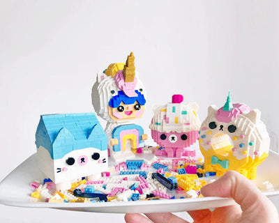 Rainbow Unicorn Mini-Bricks by Momiji - Petite Belle