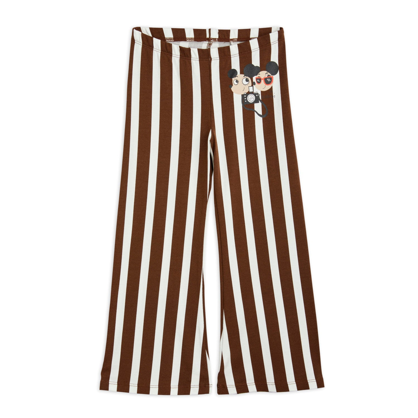 Ritzratz Stripe Flared Trousers by Mini Rodini - Petite Belle