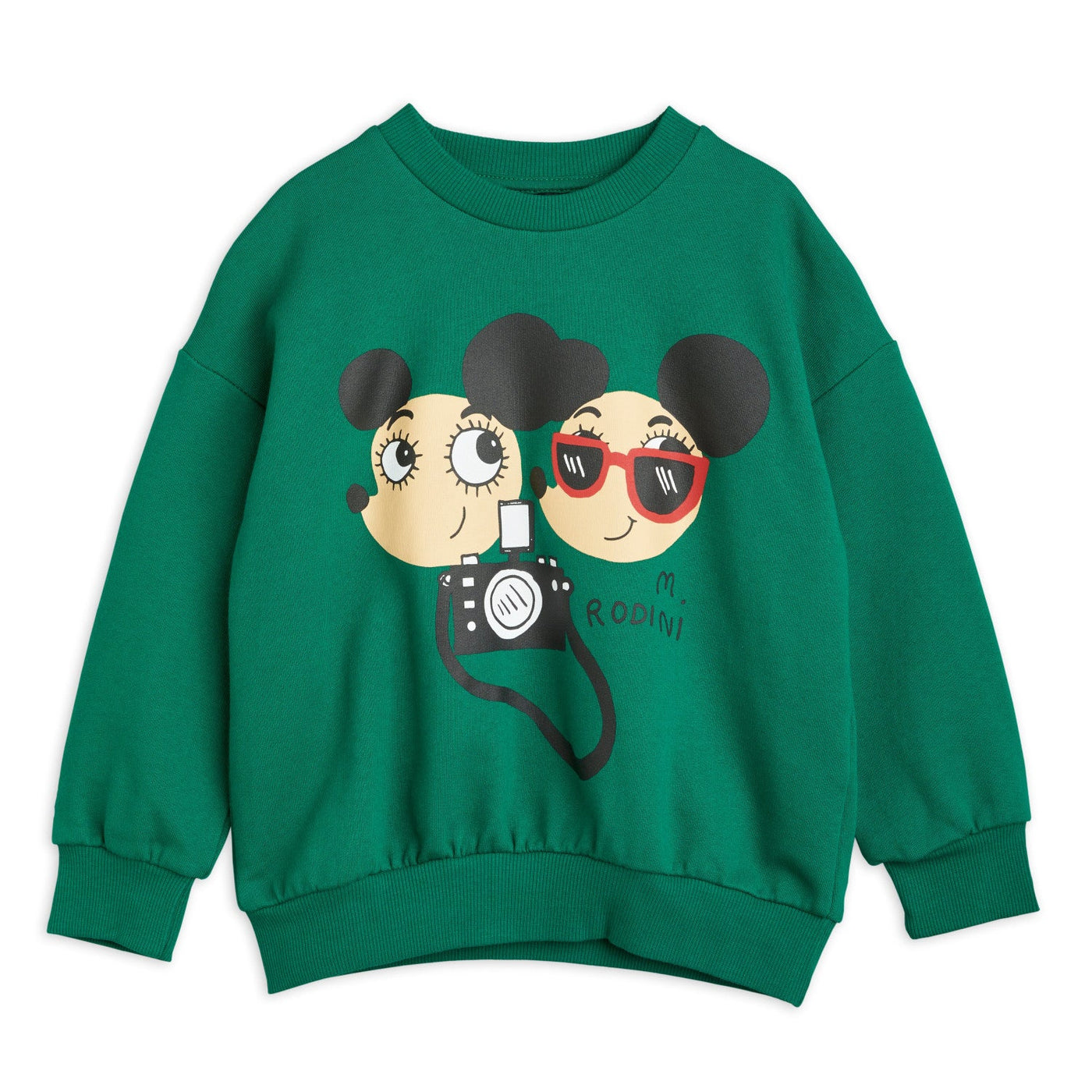 Ritzratz Sweatshirt in Green by Mini Rodini - Petite Belle