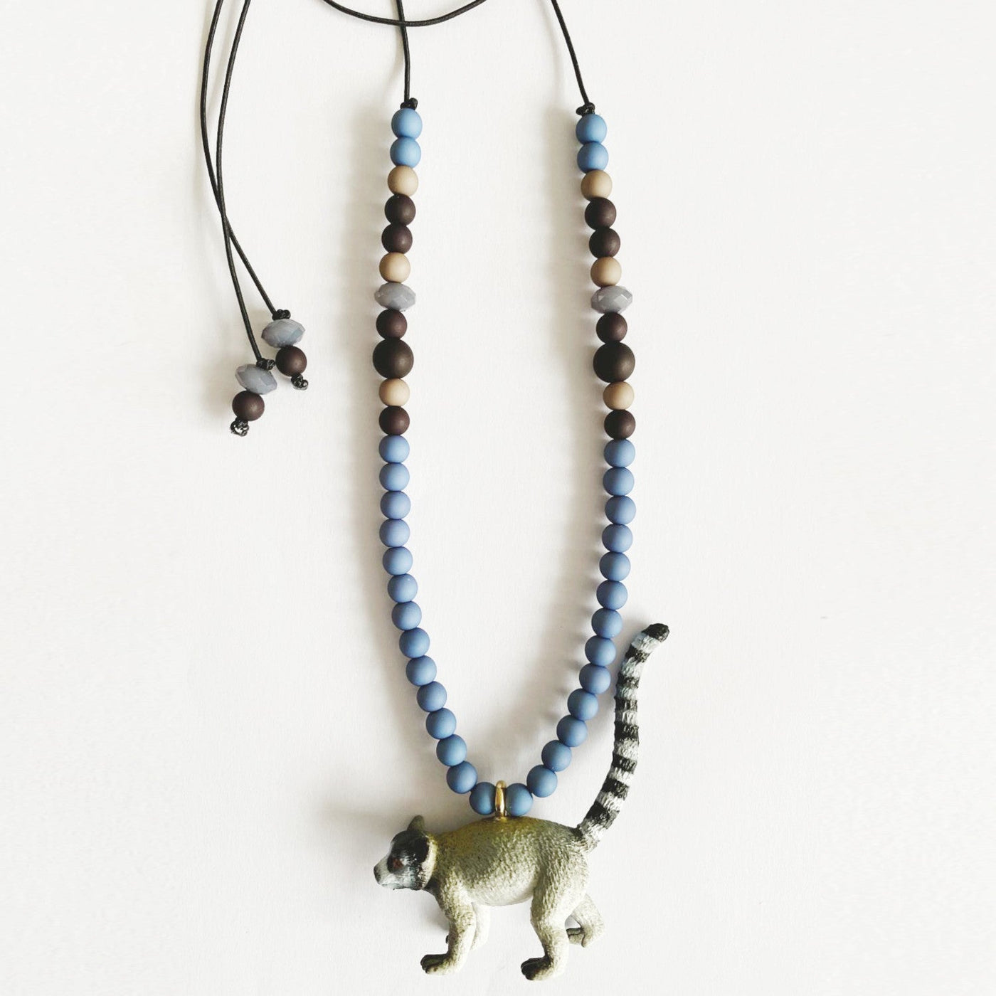 Roef The Ringtail Lemur Necklace by ByMelo - Petite Belle
