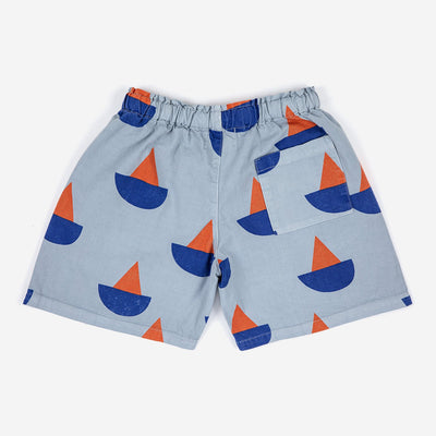 Sail Boat All Over Woven Shorts by Bobo Choses - Petite Belle