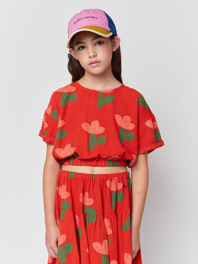 Sea Flower All Over Woven Top by Bobo Choses - Petite Belle