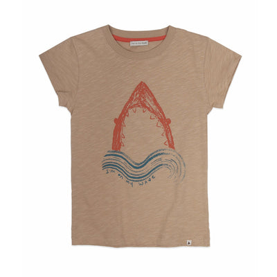 Shark Print Short Sleeves T-Shirt - Petite Belle