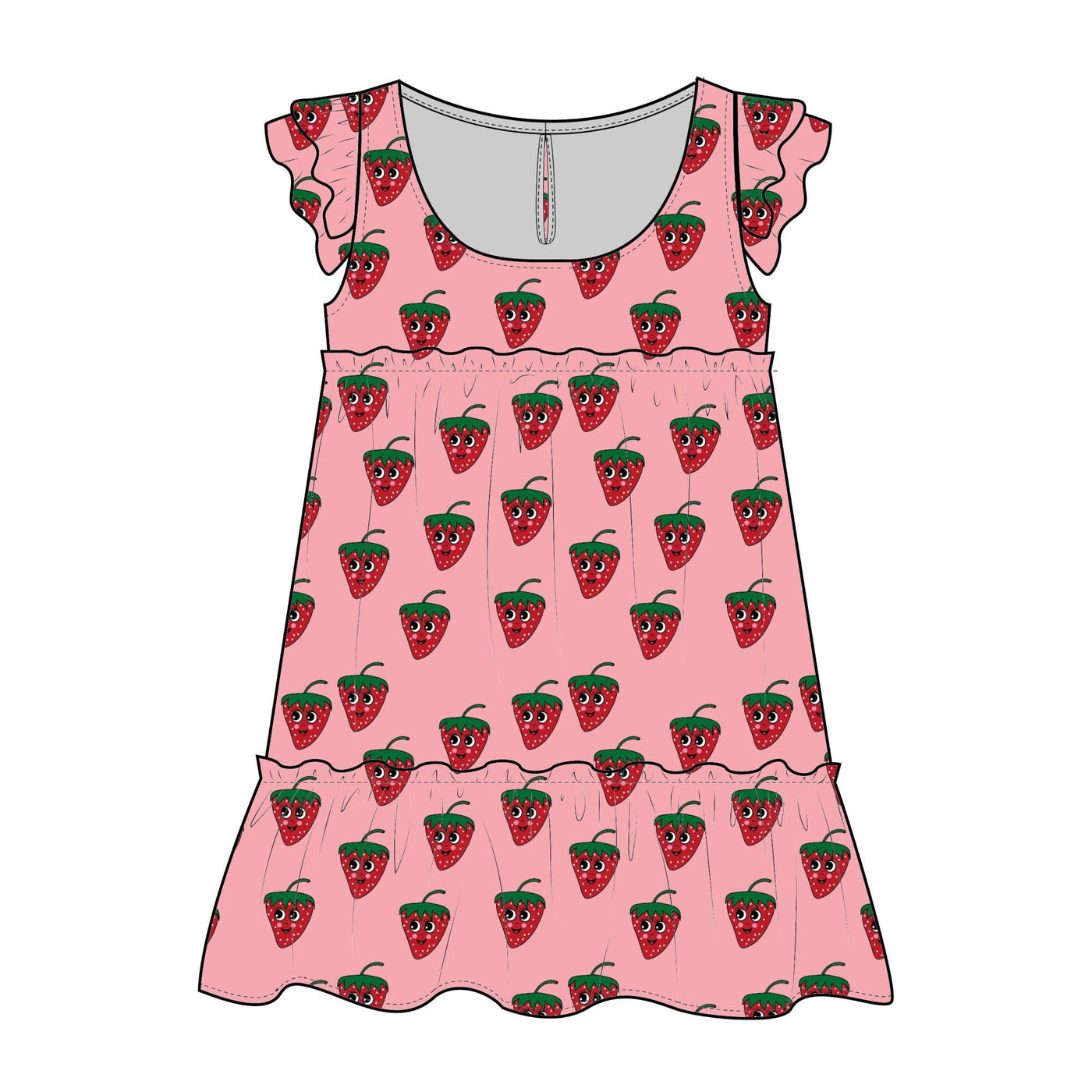 Strawberries Maxi Dress by Hugo Loves Tiki - Petite Belle