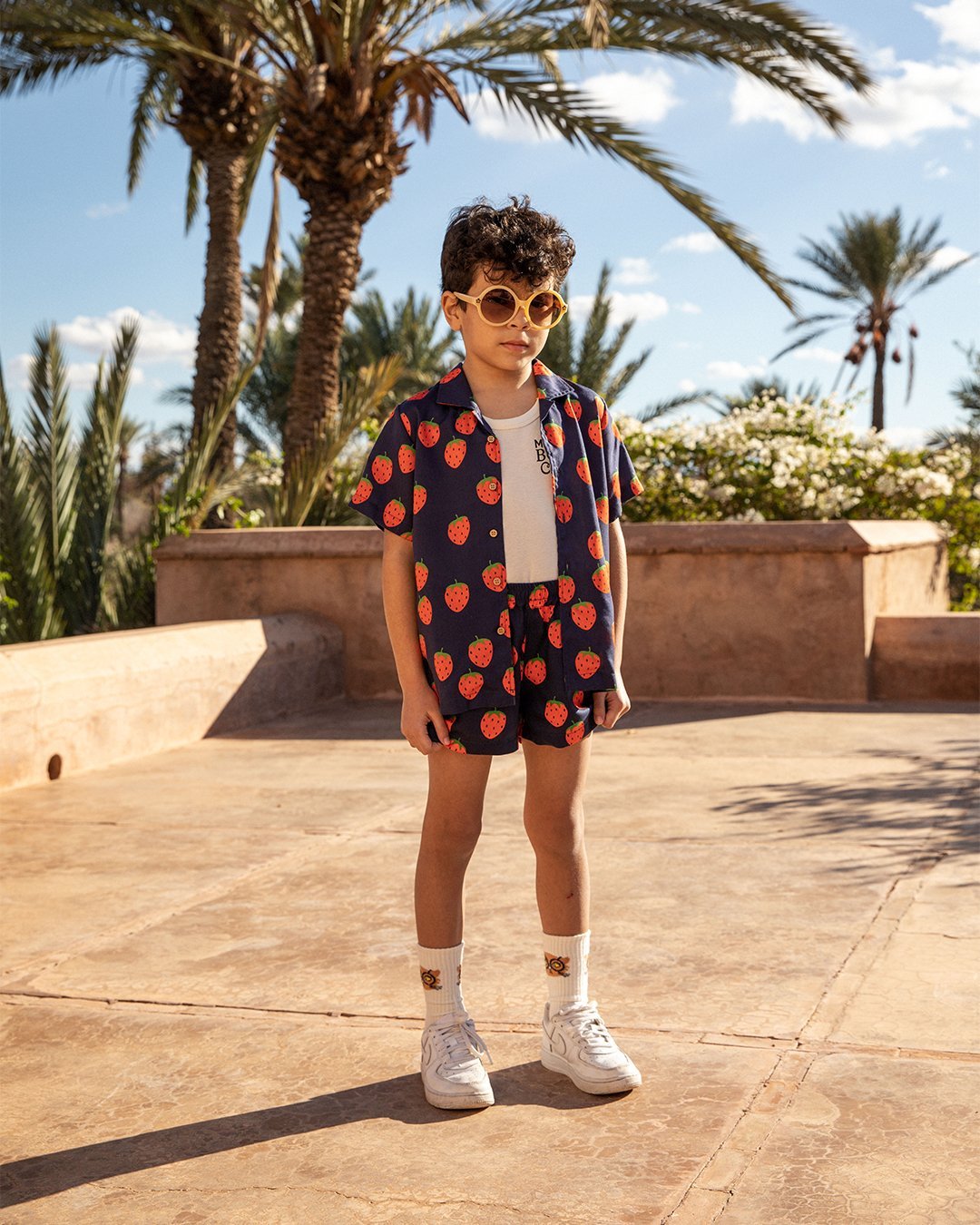Strawberries Woven Shirt by Mini Rodini - Petite Belle