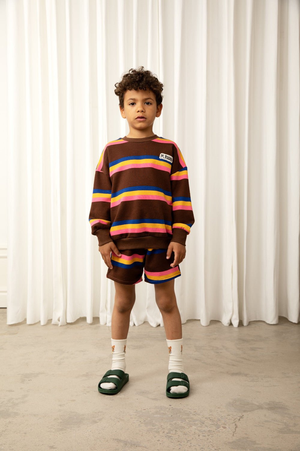Stripe Sweatshorts by Mini Rodini - Petite Belle