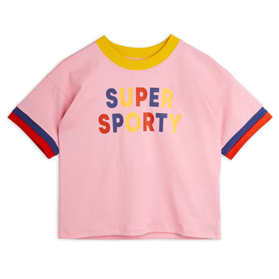 Super Sporty T-Shirt in Pink by Mini Rodini - Petite Belle