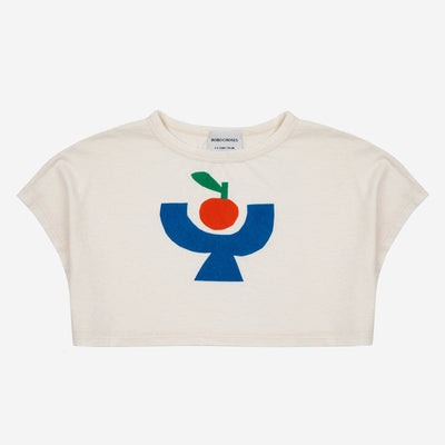 Tomato Plate Cropped T-shirt by Bobo Choses - Petite Belle
