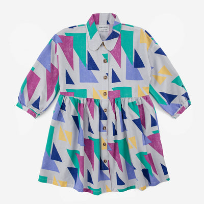 Triangles All Over Woven Dress by Bobo Choses - Petite Belle