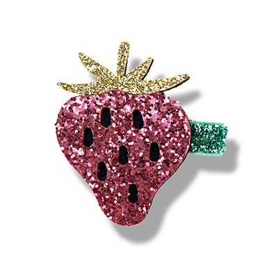 Tropical Fruit Hair Clip (Strawberry) by Milk x Soda - Petite Belle