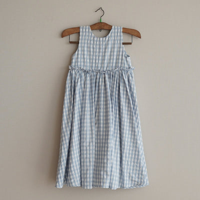 Turquoise Plaid Dress by Mes Kids Des Fleurs - Petite Belle