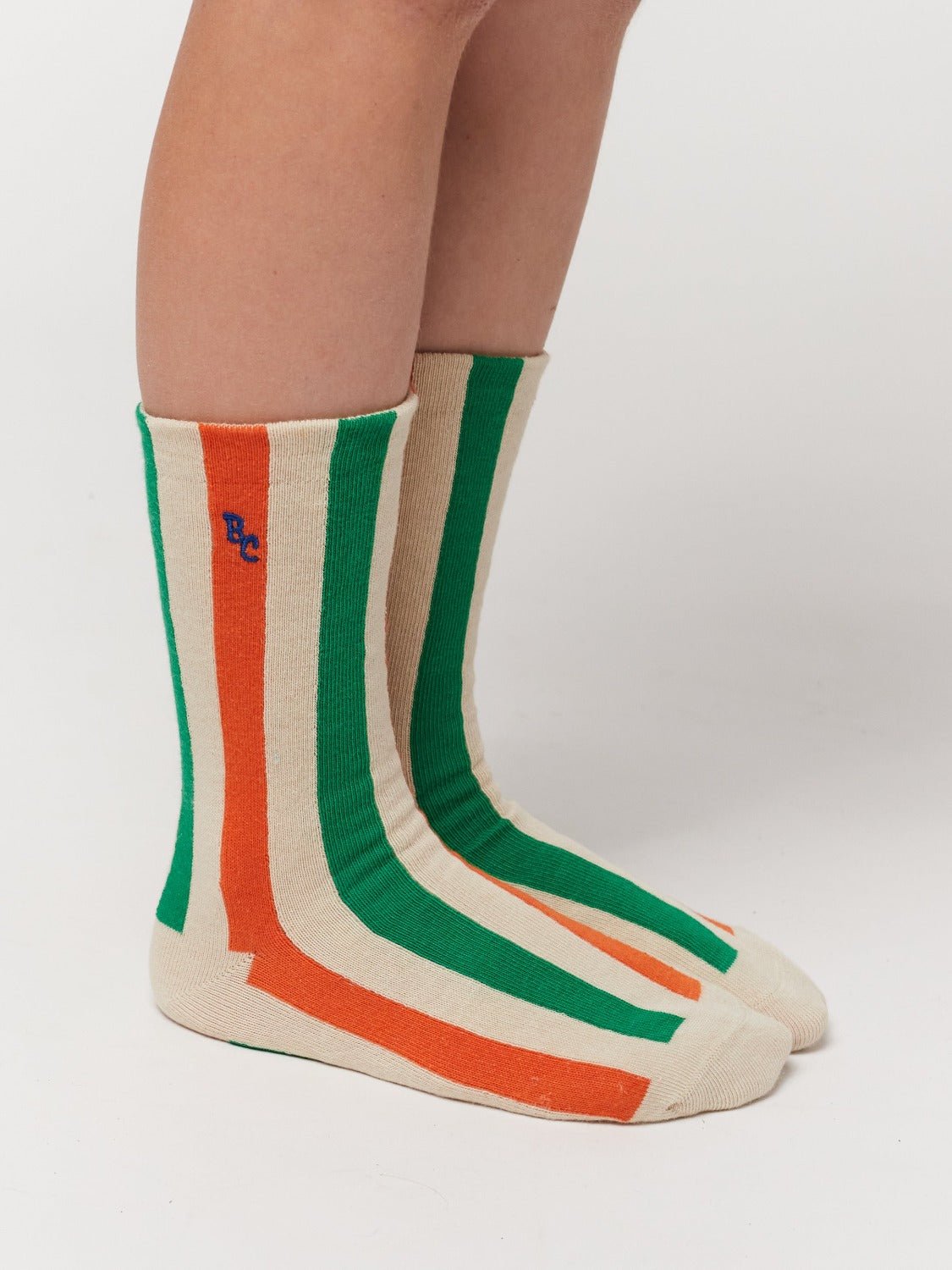 Vertical Stripes Long Socks by Bobo Choses - Petite Belle