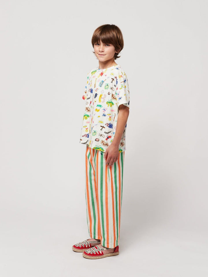 Vertical Stripes Woven Pants by Bobo Choses - Petite Belle