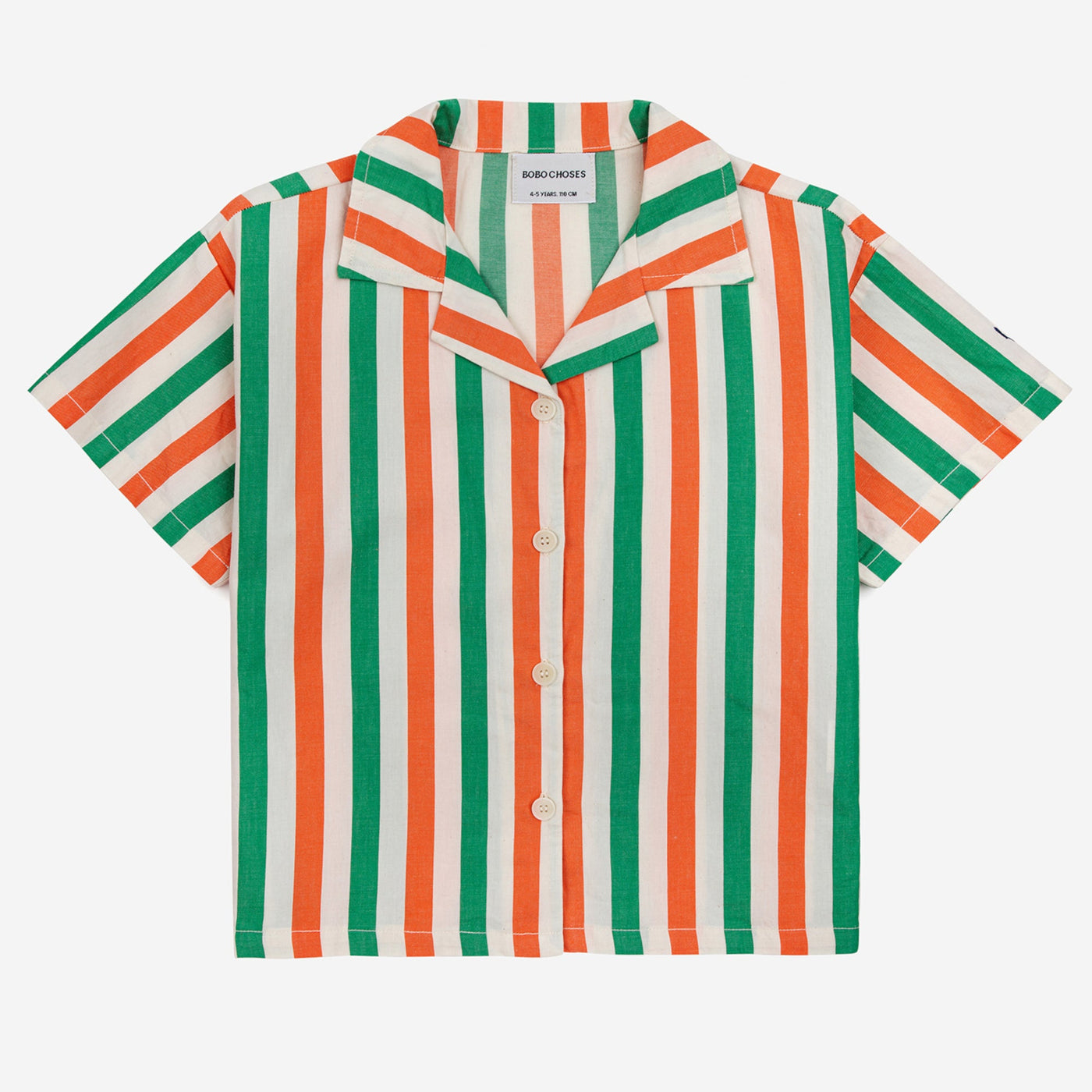 Vertical Stripes Woven Shirt by Bobo Choses - Petite Belle