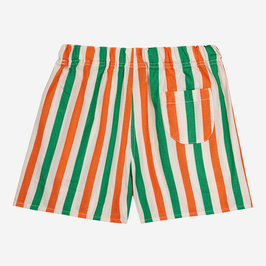 Vertical Stripes Woven Shorts by Bobo Choses - Petite Belle