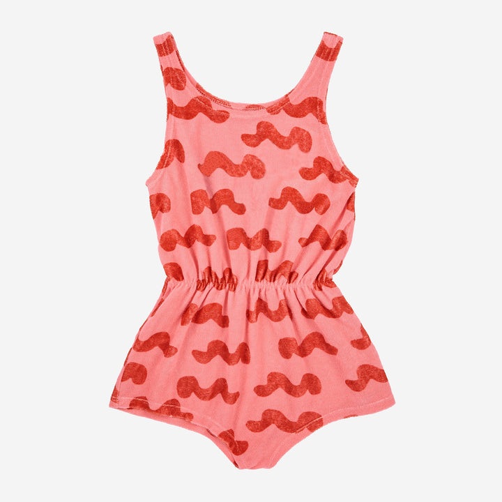 Waves All Over Terry Playsuit by Bobo Choses - Petite Belle