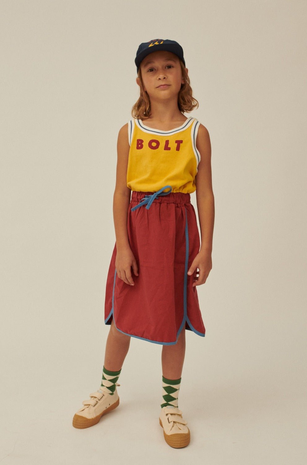 Yellow Bolt Summer Dress by Jelly Mallow - Petite Belle