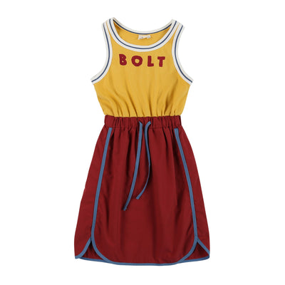 Yellow Bolt Summer Dress by Jelly Mallow - Petite Belle