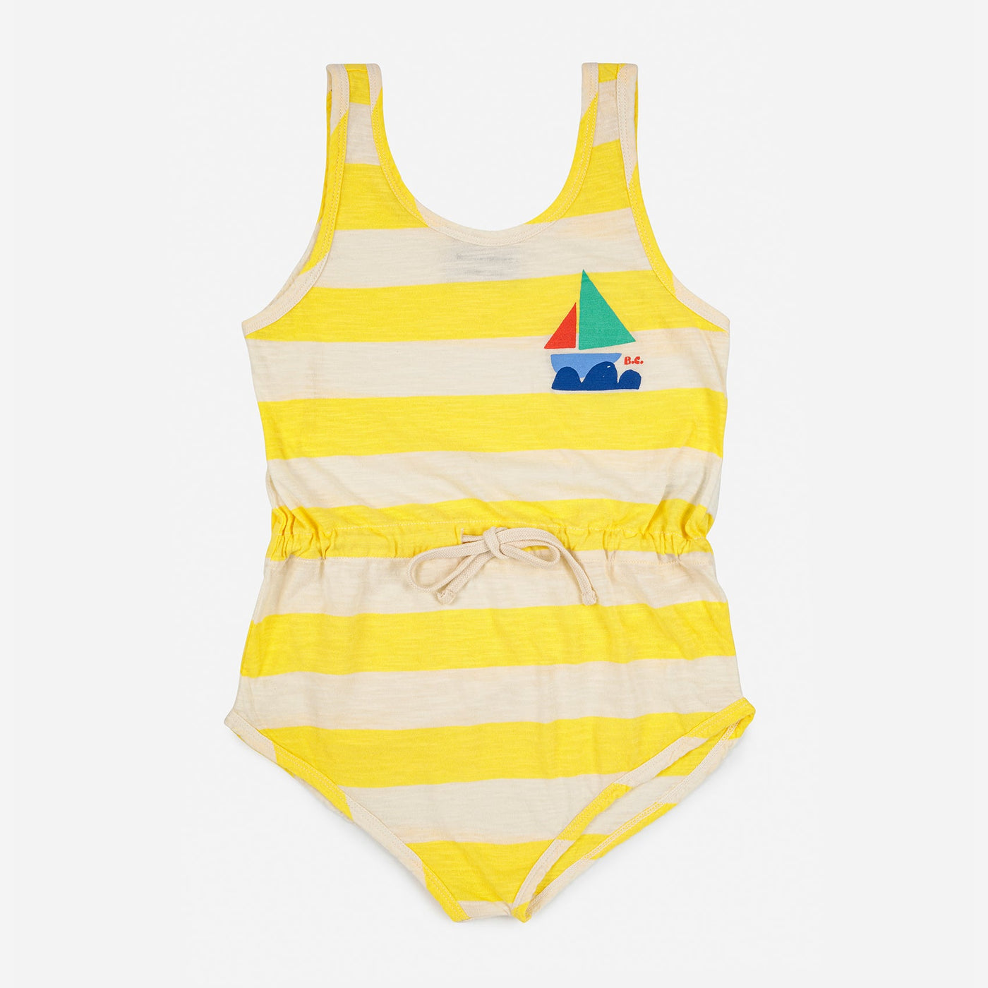 Yellow Stripes Playsuit by Bobo Choses - Petite Belle