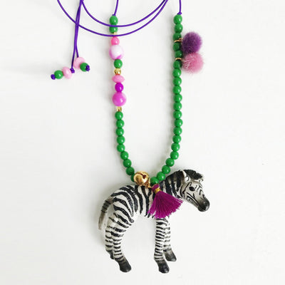 Zizi The Zebra Necklace by ByMelo - Petite Belle